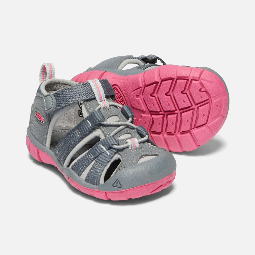 Sandalias Keen Mexico Grises/Rosas - Niños Seacamp Ii Cnx - TV9475381